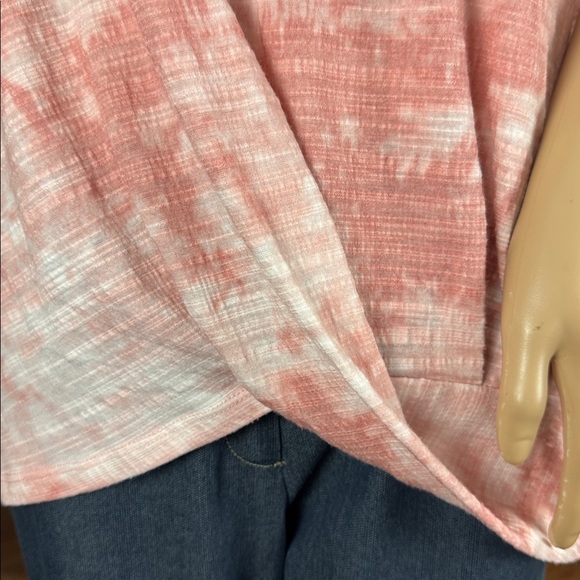 Hope & Harlow Pink Tie-Dye Women's Top size XL - Picture 4 of 6